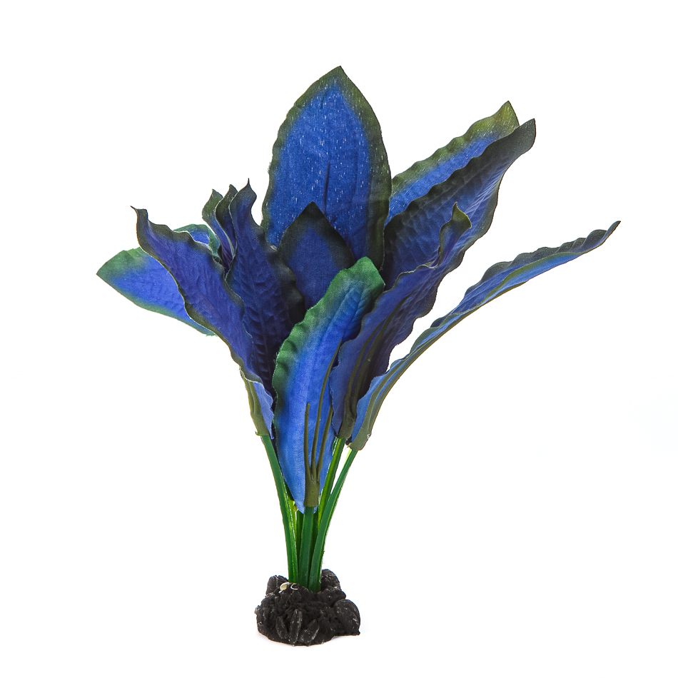 

AquaFantasy Декор для аквариума Эхинодорус синий, 20см