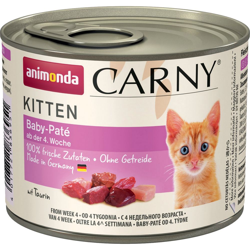 

Animonda Carny Kitten Baby-Pate консервы для котят старше 1 месяца, 200 г