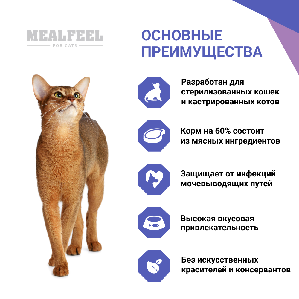 Mealfeel Корм Для Кошек Стерилизованных Купить