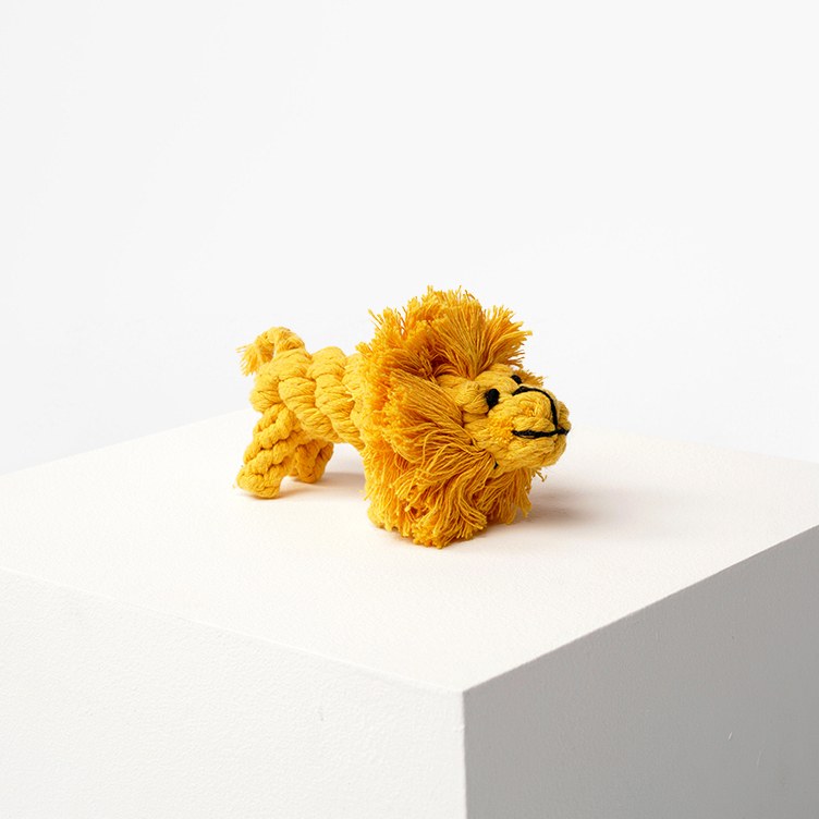 Barq Вязаная игрушка их хлопка - Animals, Модель: Lion (желтый)