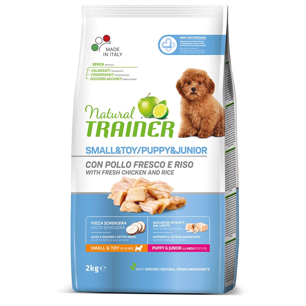 

Trainer Natural Small and Toy Puppy and Junior корм для щенков мелких и миниатюрных пород, с курицей