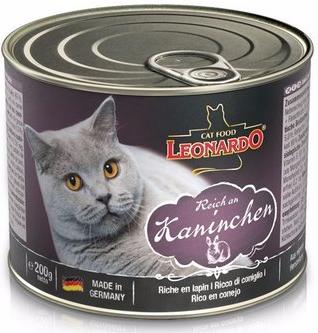 Leonardo Quality Selection консервы для взрослых кошек, c кроликом, 200 г