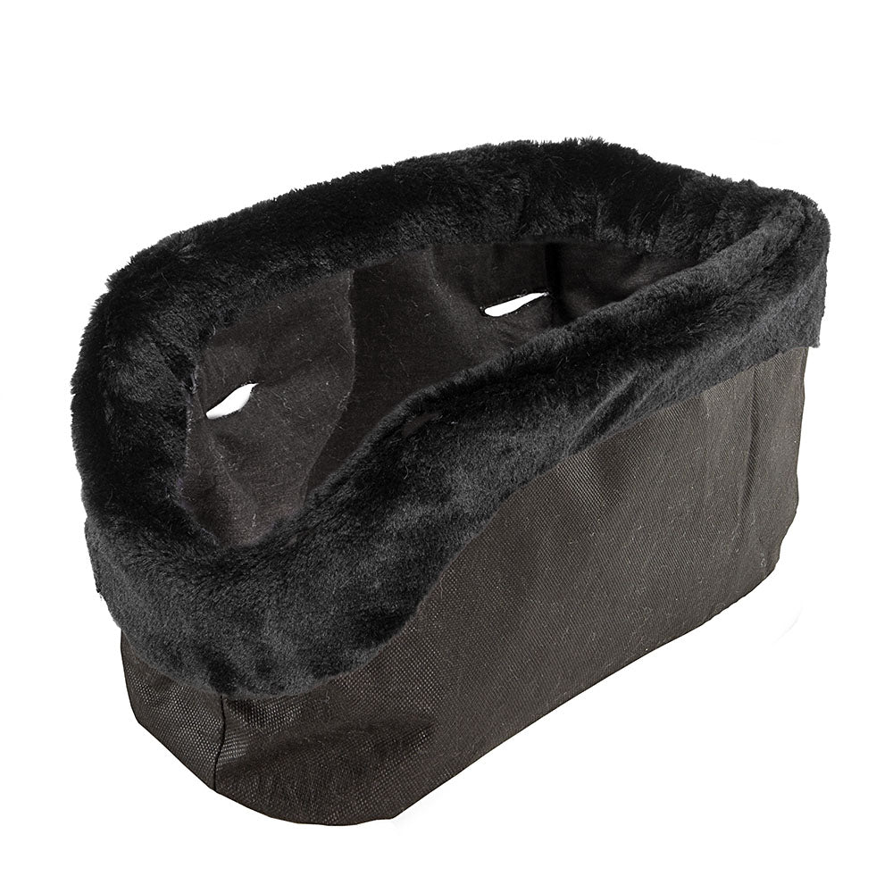 Ferplast Чехол для сумки-переноски с мехом для собак мелкого размера With-Me, 21,5x43,5x27 см, черный