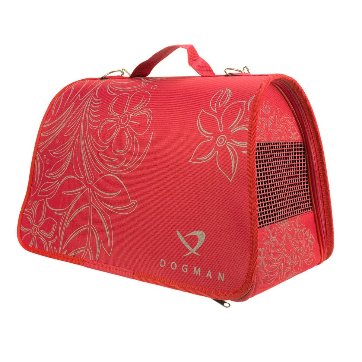 

Dogman Сумка Лира № 1 для кошек и собак мелкого и среднего размера, 35х23х22см, красная