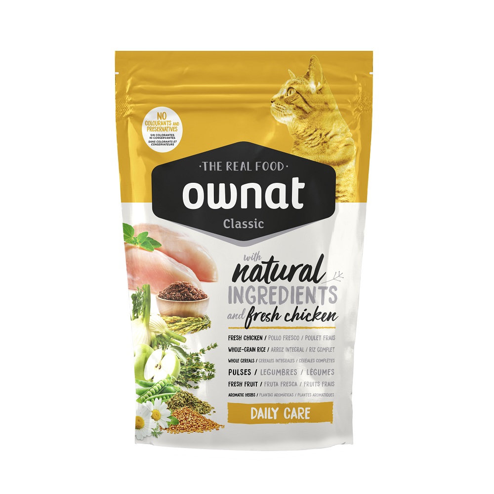 

Ownat Classic Daily Care Сухой корм для кошек, с курицей, 400 гр.