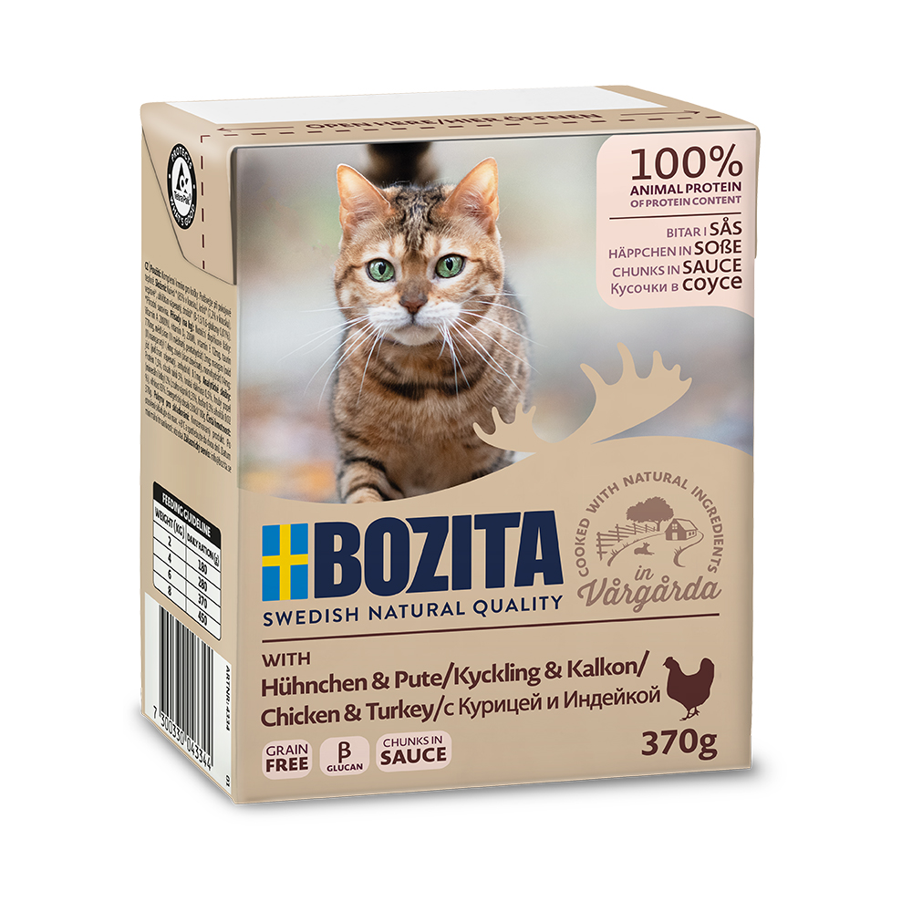 Bozita Влажный корм для кошек, с курицей в соусе, 370 г