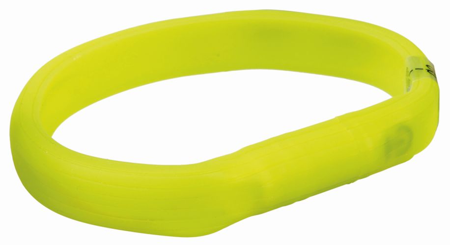 Trixie Мигающее кольцо для собак USB, L–XL: 70 см/18 мм, зелёный