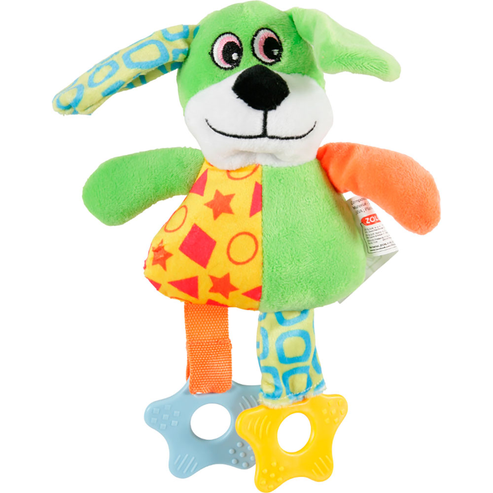 Zolux Игрушка плюшевая для собак Собака, 32x20x7,5 см, зеленая