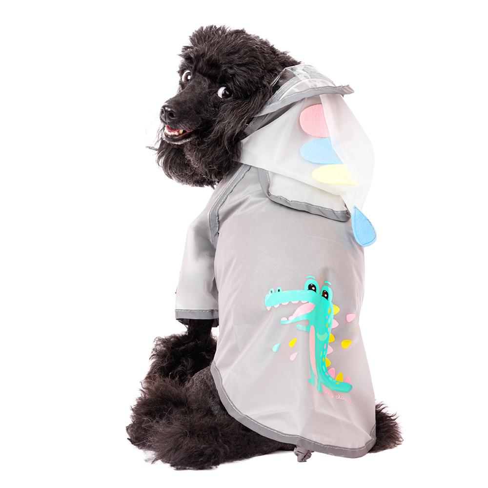 Petmax Дождевик для собак с капюшоном XL прозрачный (унисекс)