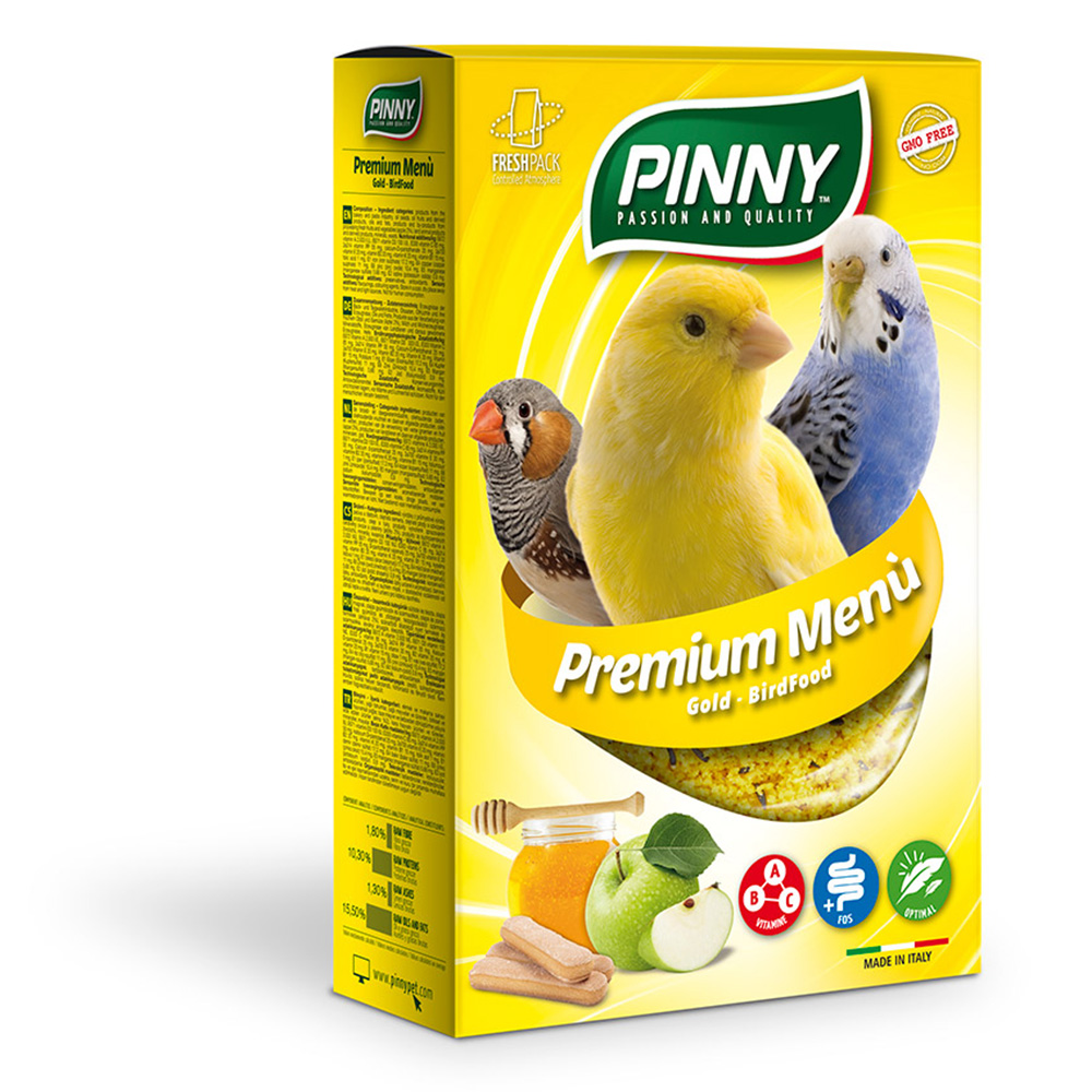 PINNY Мягкий витаминный корм для птиц с медом и яблоками, 350 гр.