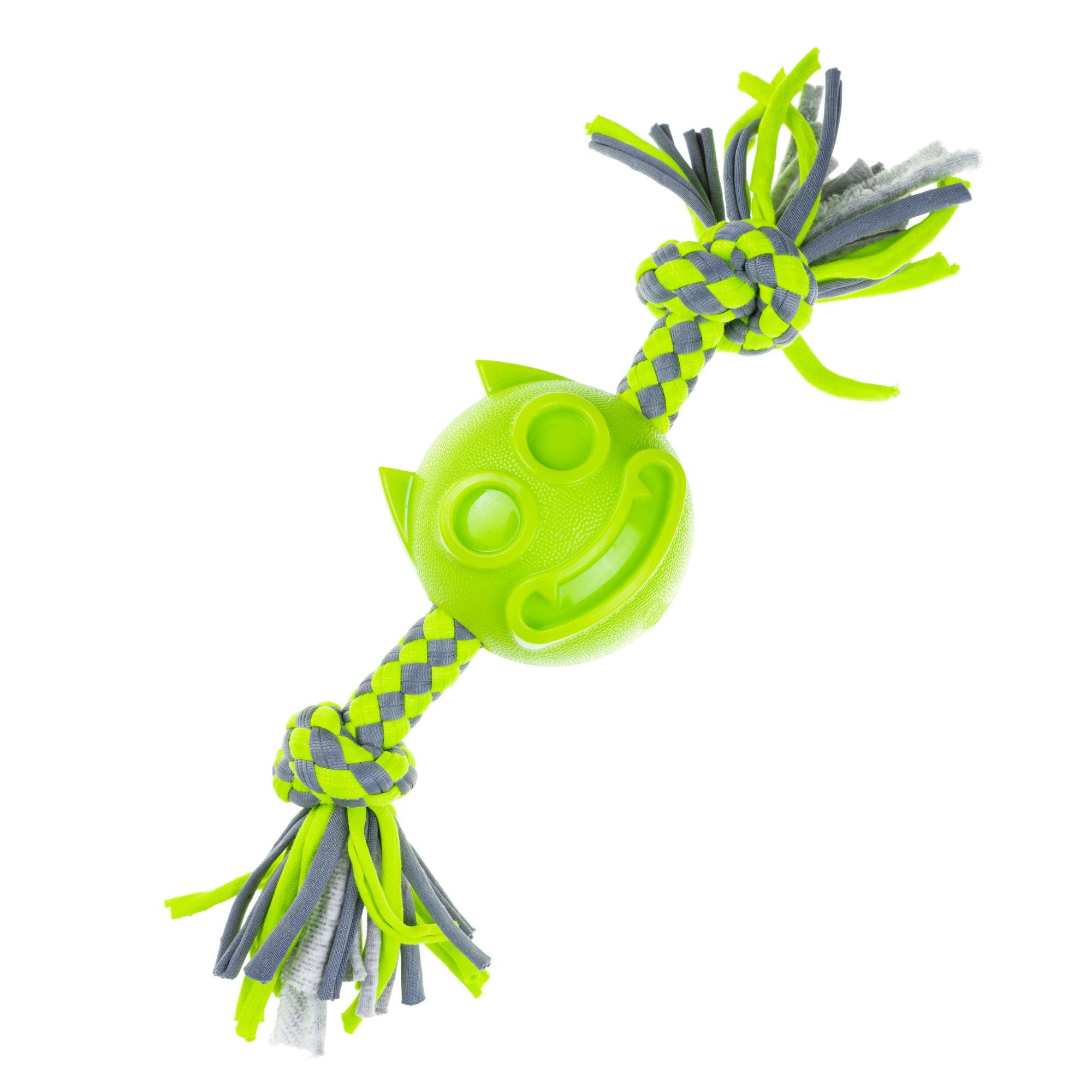 Rurri Игрушка для собак Мяч Кот 7 см на веревке