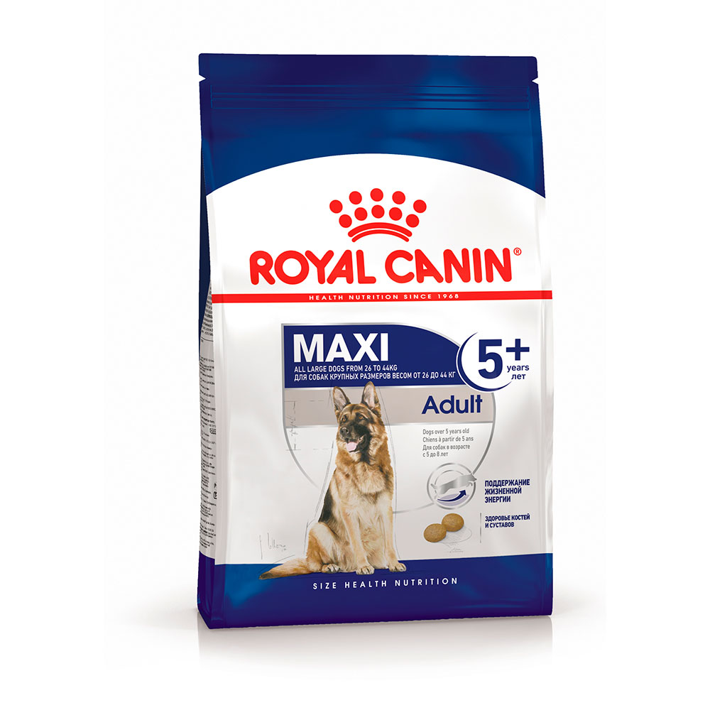

Royal Canin Maxi Adult 5+ корм для собак крупных пород с 5 до 8 лет, 4 кг