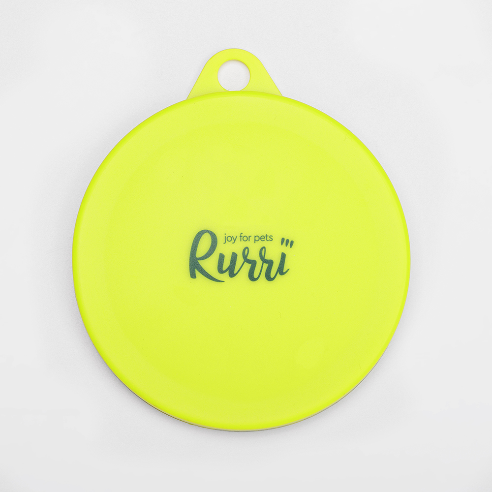 Rurri Крышка многоразовая силиконовая для хранения открытых консерв, 6,5х7,5х8,5 см, желтая