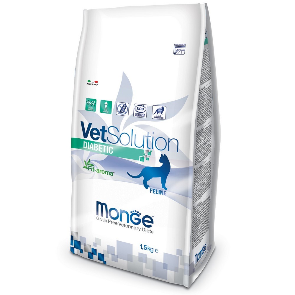 Monge VetSolution Cat Diabetic корм сухой для кошек 1,5 кг