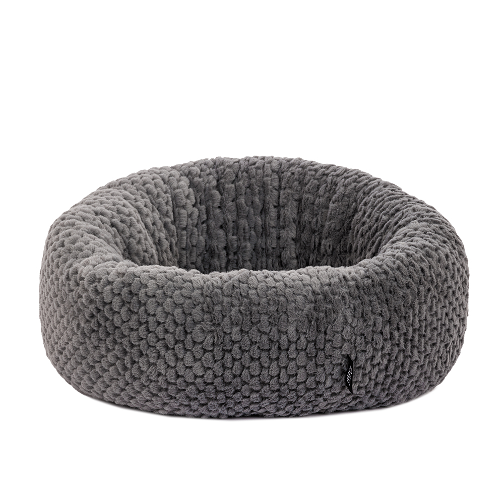 

Rurri Лежак Пончик для кошек и собак мелких и средних пород, 50 см, серый