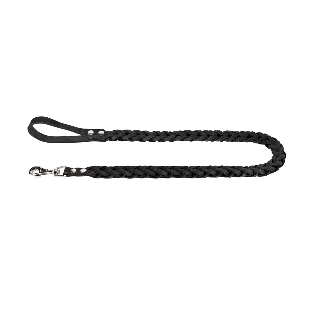 Аркон Поводок-плетенка для собак пл16кч квадратный черный 16