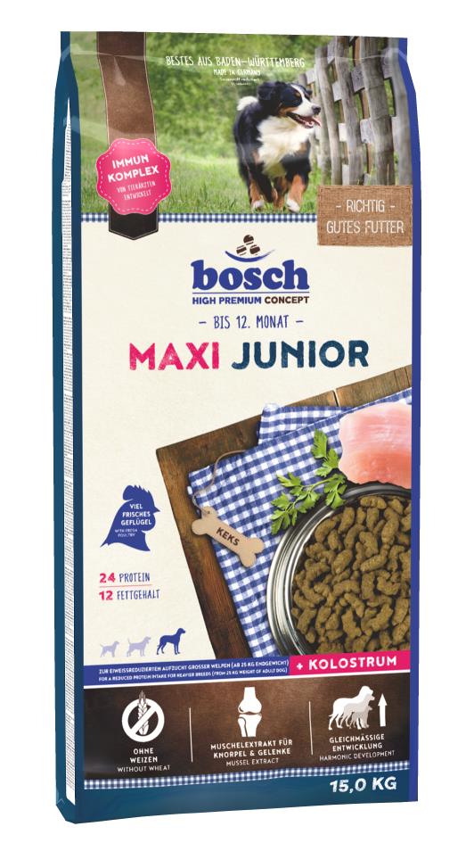 

Bosch Junior Maxi корм для щенков гигантских и крупных пород (весом свыше 25 кг), 15 кг