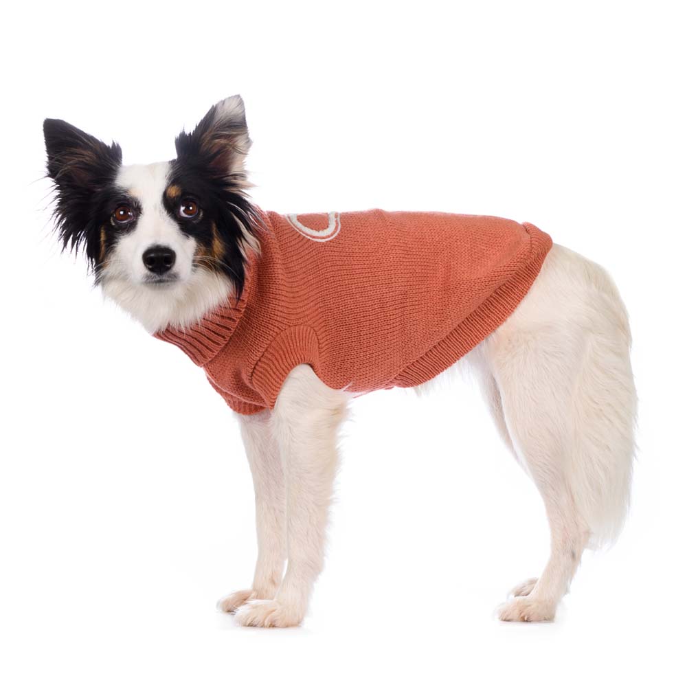 

Petmax Свитер темно-оранжевый с сердцами 30см