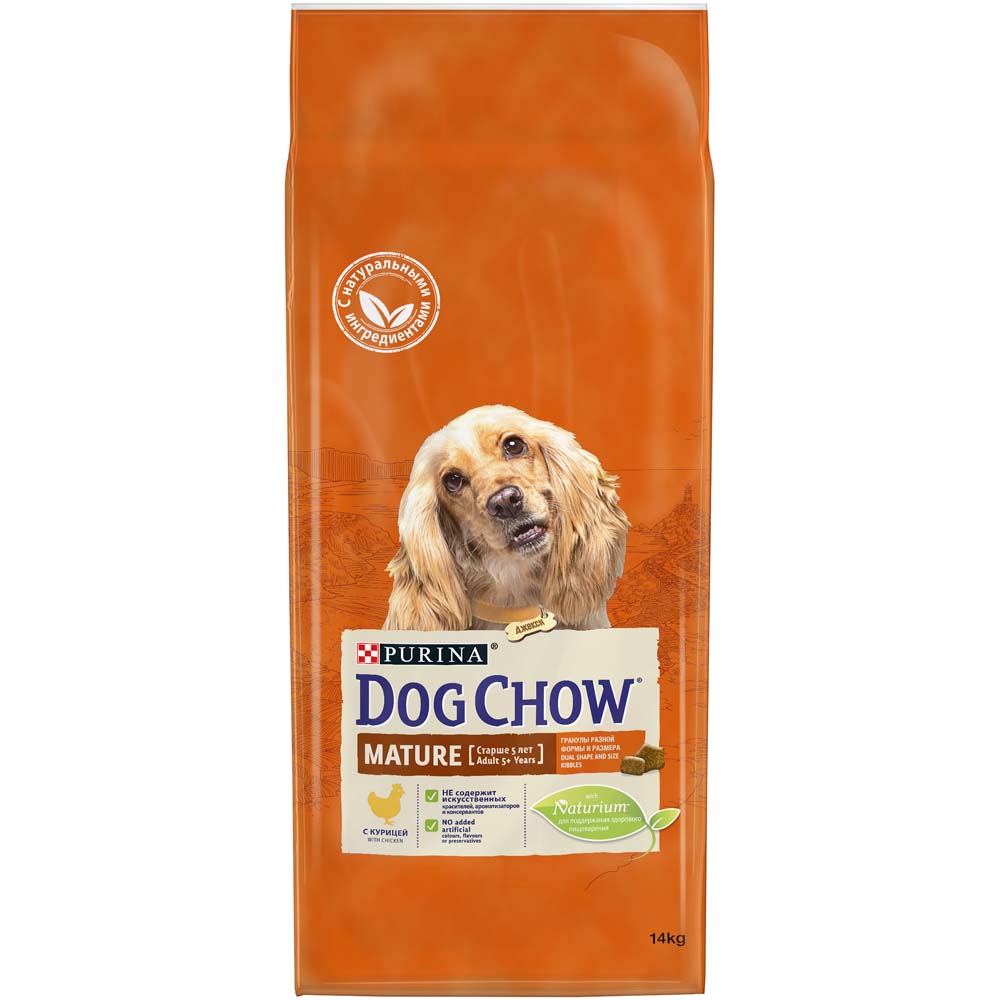 

Dog Chow Сухой корм для взрослых собак старшего возраста, с курицей, 14 кг