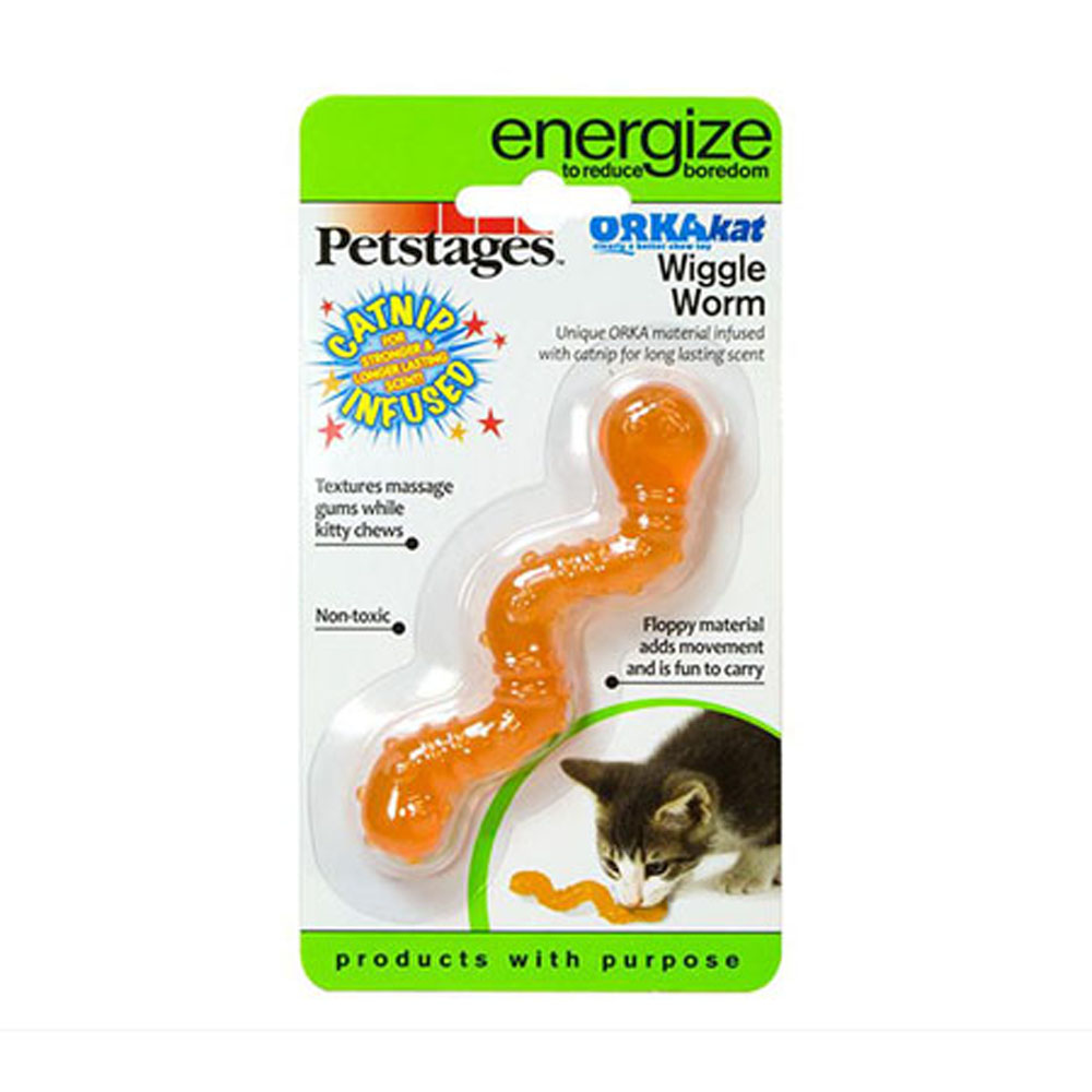 Petstages Energize Игрушка для кошек ОPKA червяк, 11 см