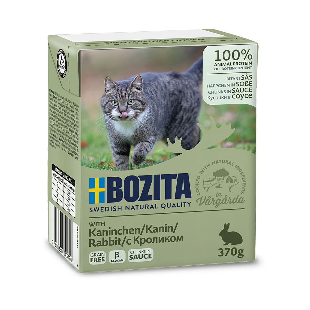 Bozita Влажный корм для кошек, с кроликом в соусе, 370 г