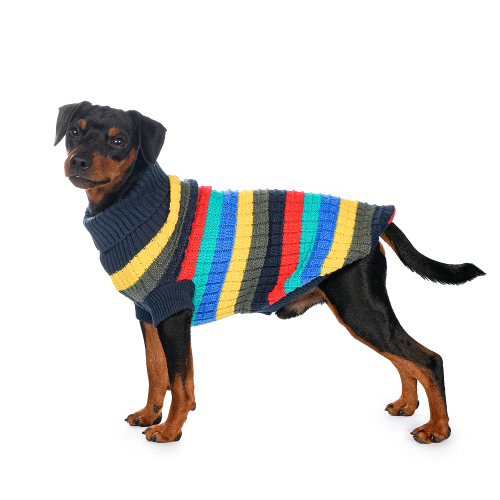 

Petmax Свитер для собак полосатый коричневый 45см