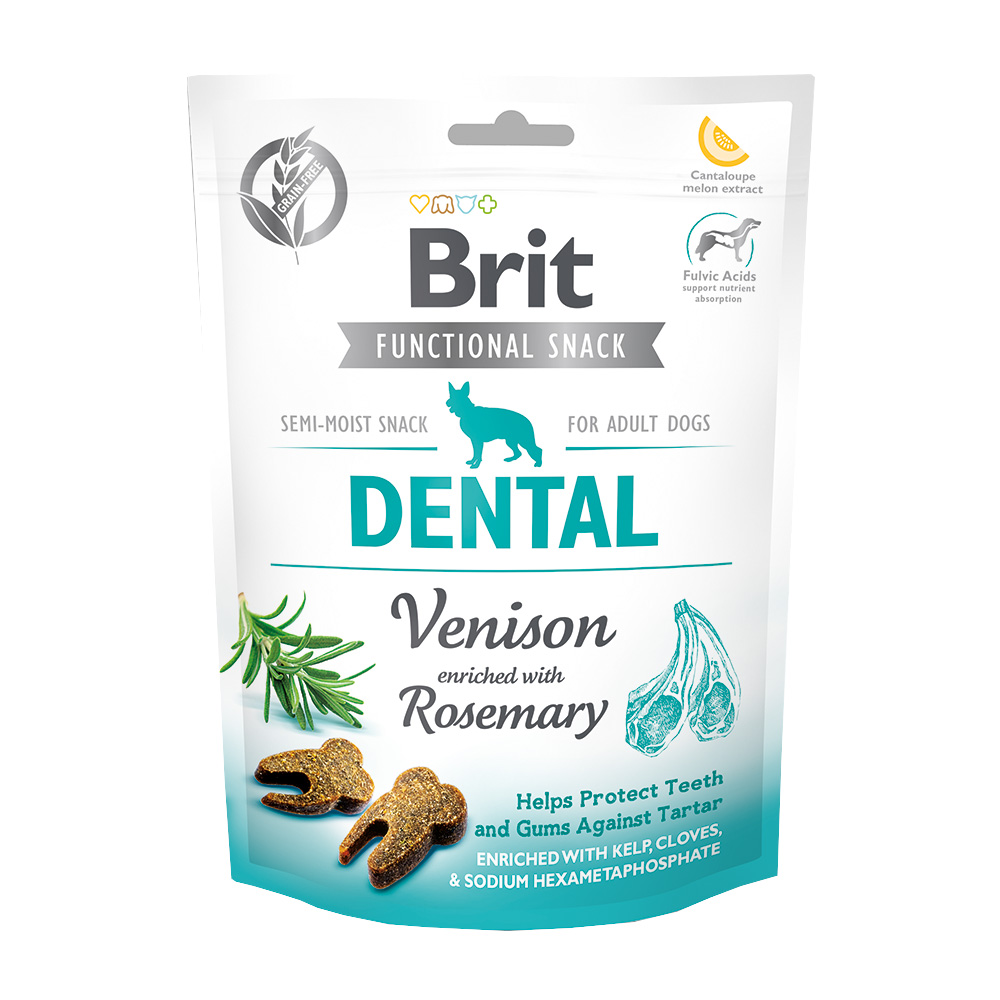 Brit Care Dental Venison лакомство для собак 150г