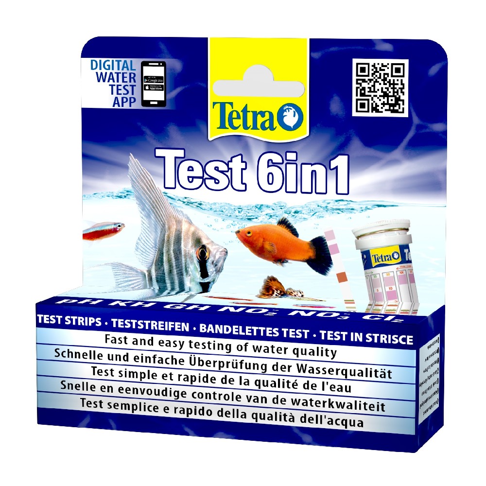 Tetra Тест 6 в 1 GH/kH/NO2/NO3/pH/CL2 (25шт)