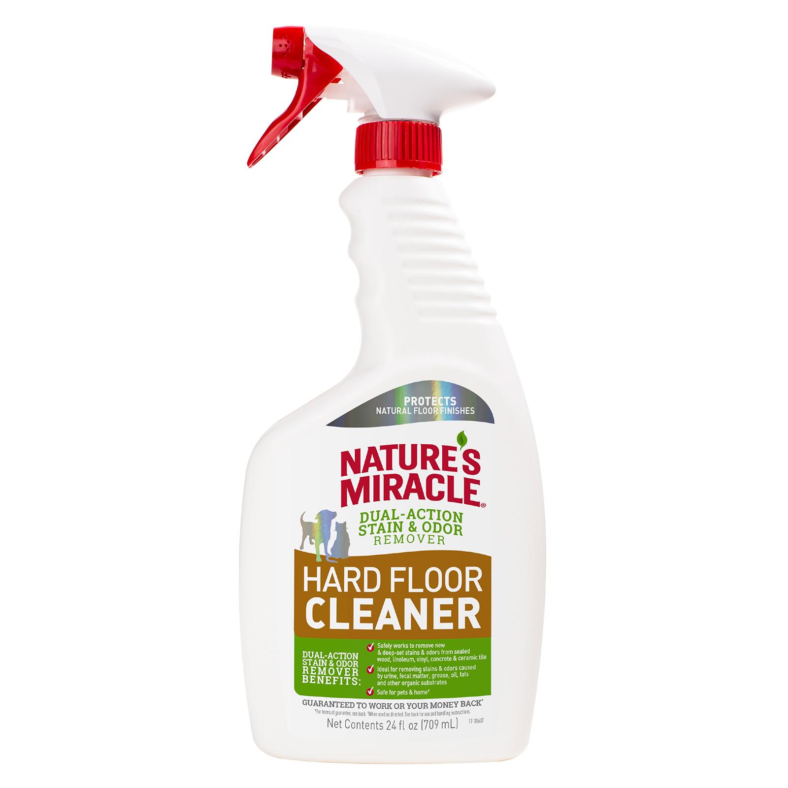 Nature's Miracle NM средство от пятен и запахов Hard Floor Cleaner для твердых покрытийполов спрей 710 мл