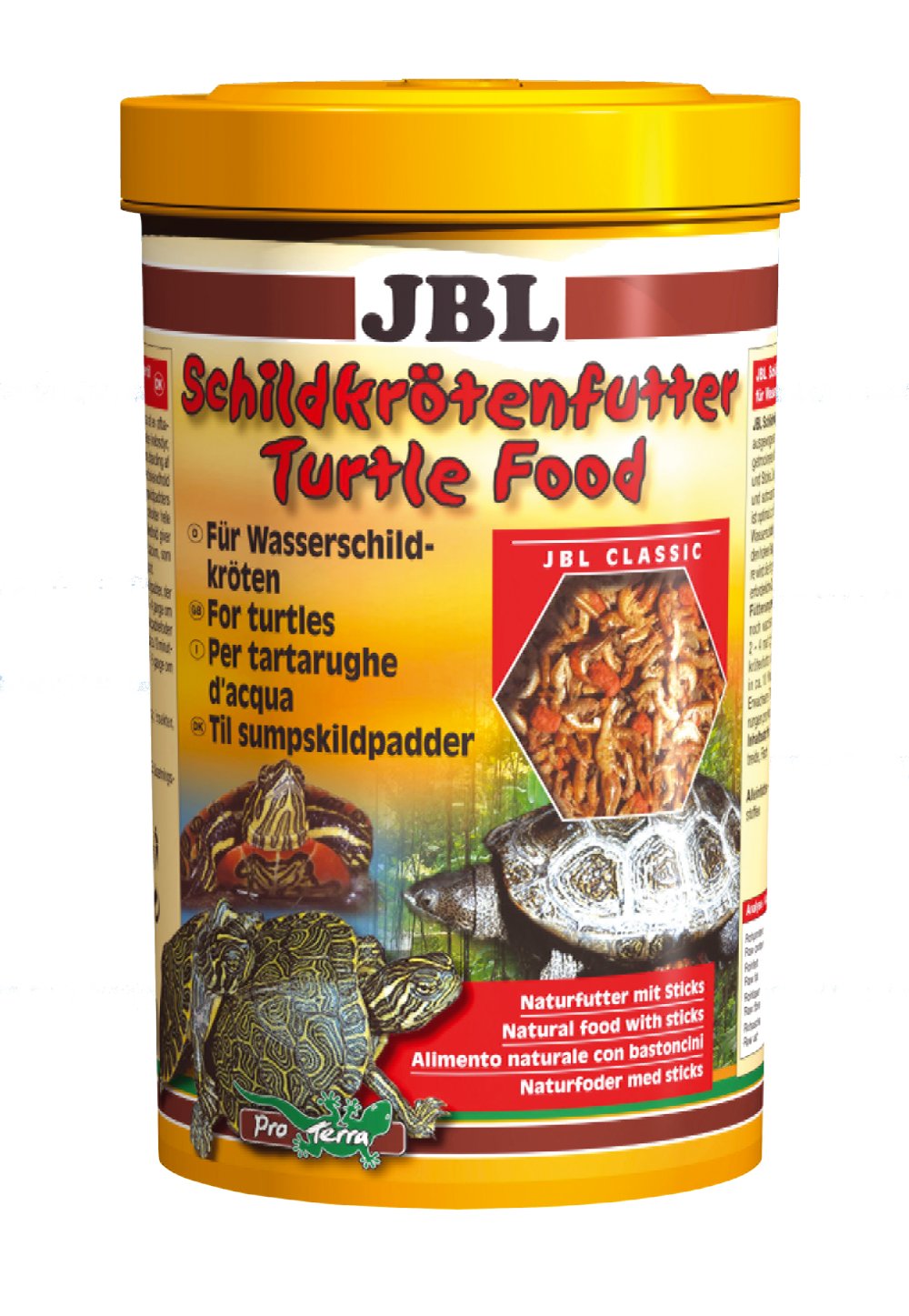 JBL Turtle food Основной корм для водных черепах размером 10-50см, 100мл (11г)