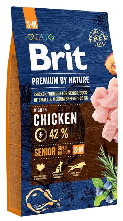 

Brit Premium by Nature Senior S+M для пожилых собак мелких и средних пород