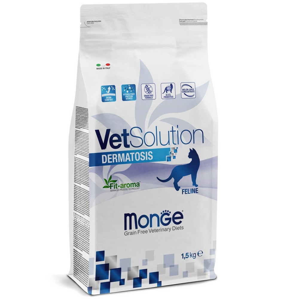 Monge VetSolution Cat Dermatosis корм сухой для кошек 1,5 кг
