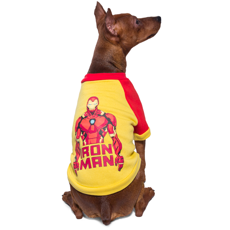 Disney Толстовка для собак Marvel Железный человек XS желтый (унисекс)