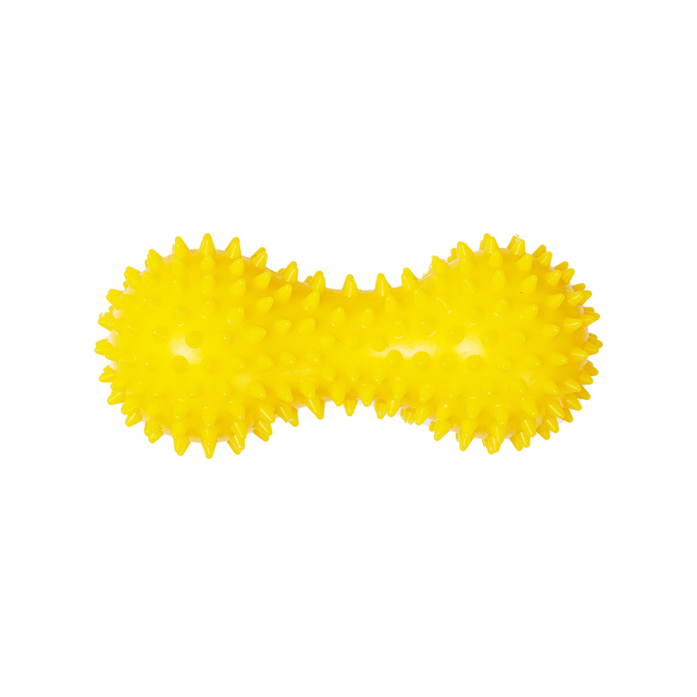 Pet Hobby Игрушка для собак Гантель массажная, 14 см, желтая