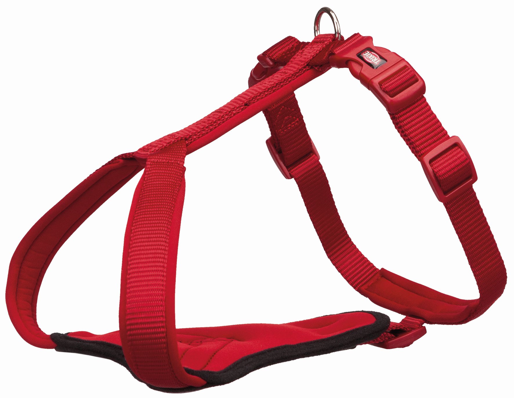 

Trixie Шлейка Premium Y-harness, L–XL: 85–105 см/25 мм, красный