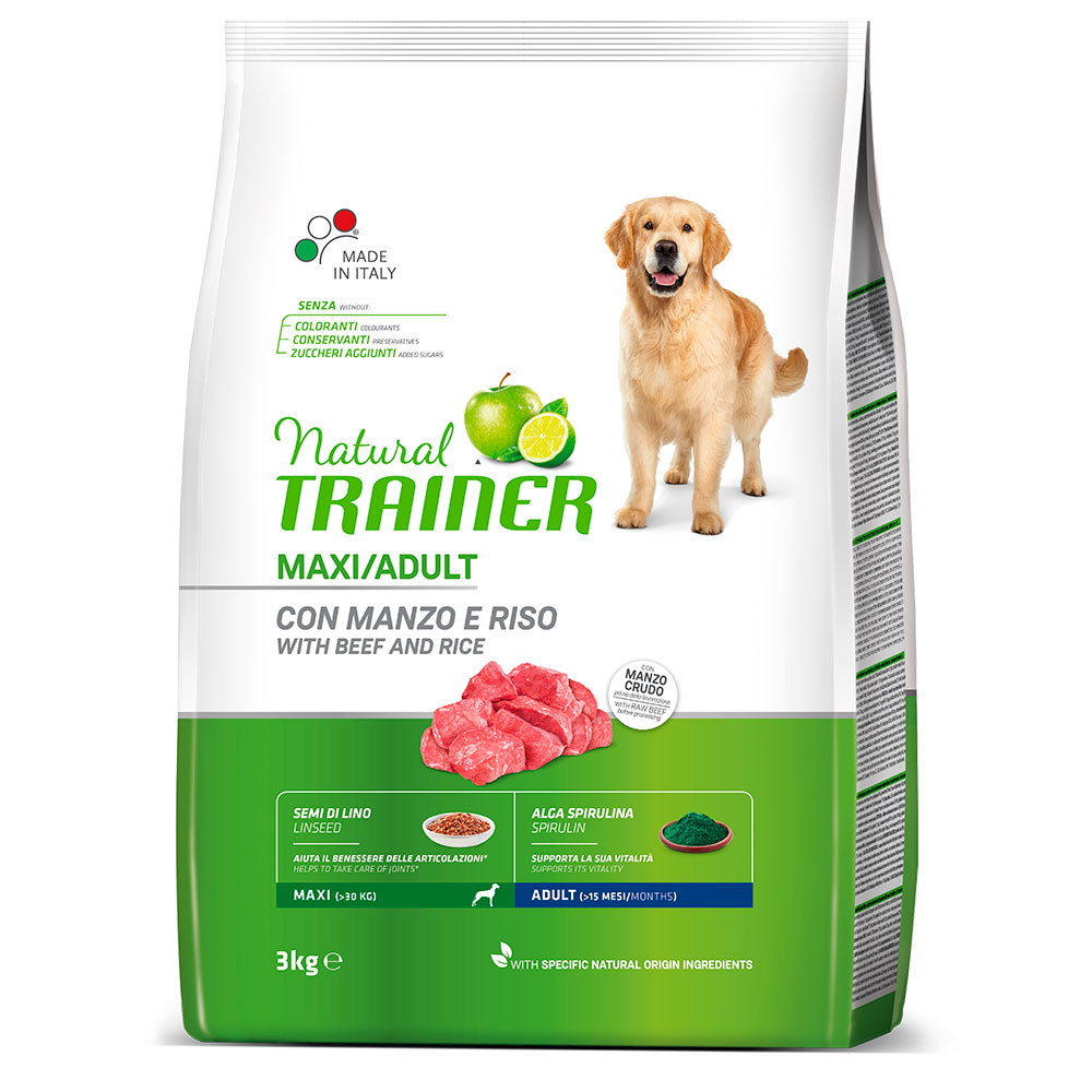 

Trainer Natural Maxi корм для собак крупных пород, с говядиной и рисом