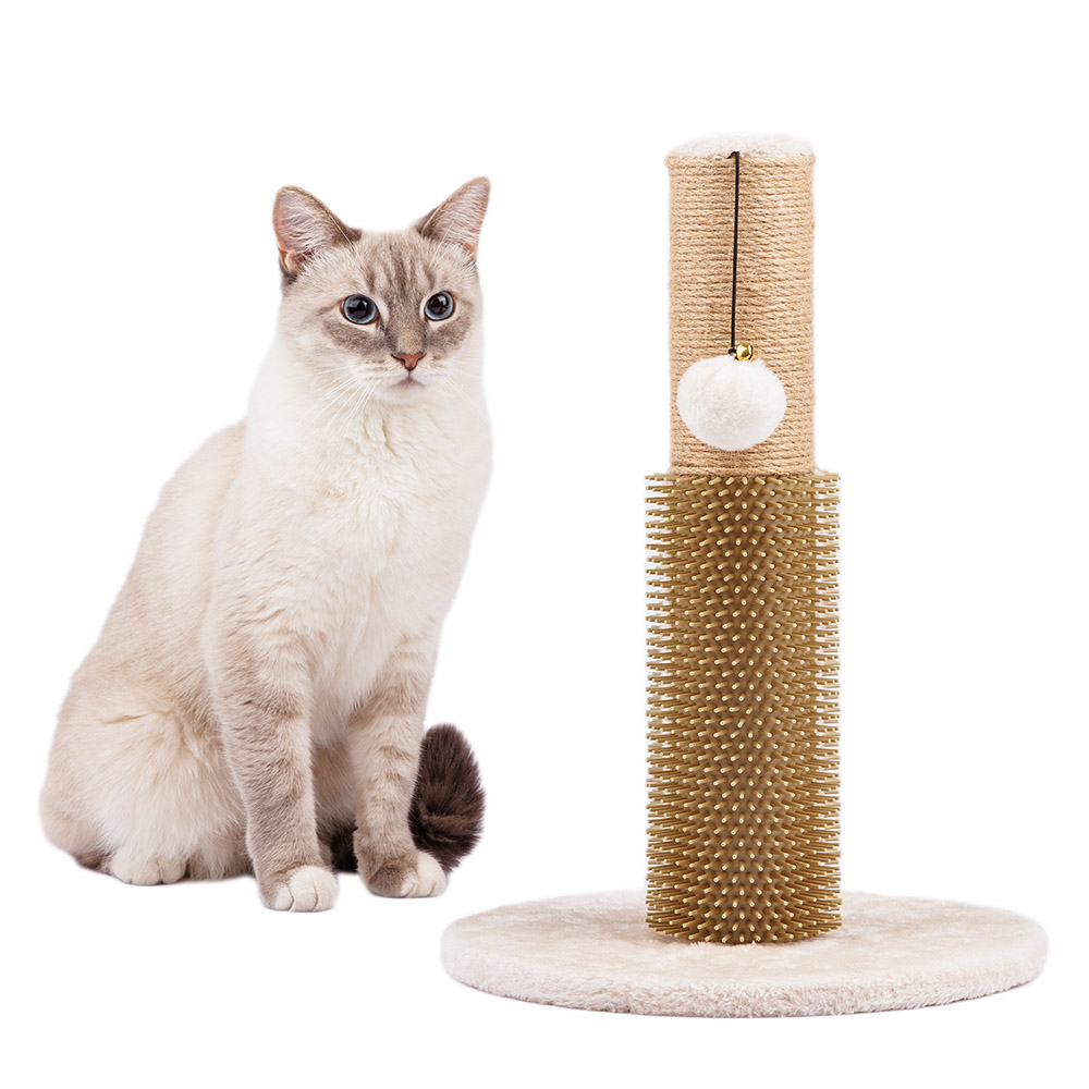 Petmax Когтеточка-столбик для кошек 30х30х41 см