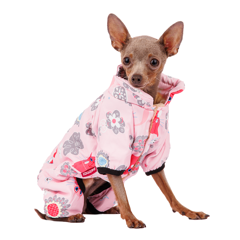 

Petmax Комбинезон с котами S розовый (девочка)