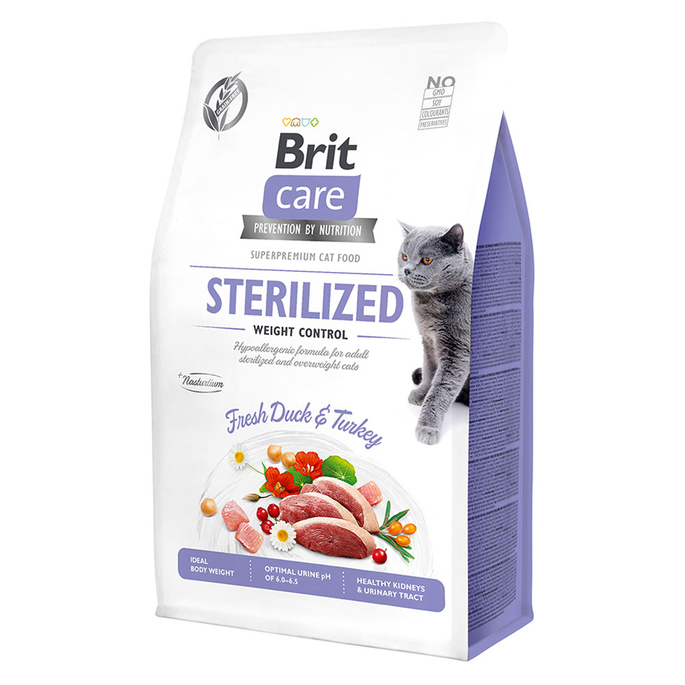 

Brit Брит 400г Care Cat GF Sterilized Weight Control для стерилизованных кошек Контроль веса