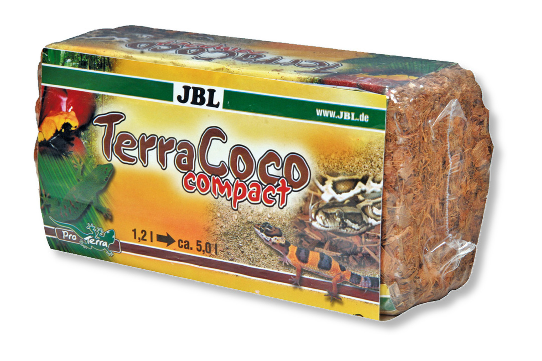 JBL Натуральный субстрат из кокосовых чипсов для любых видов террариумов, вбрикетах, 450 г