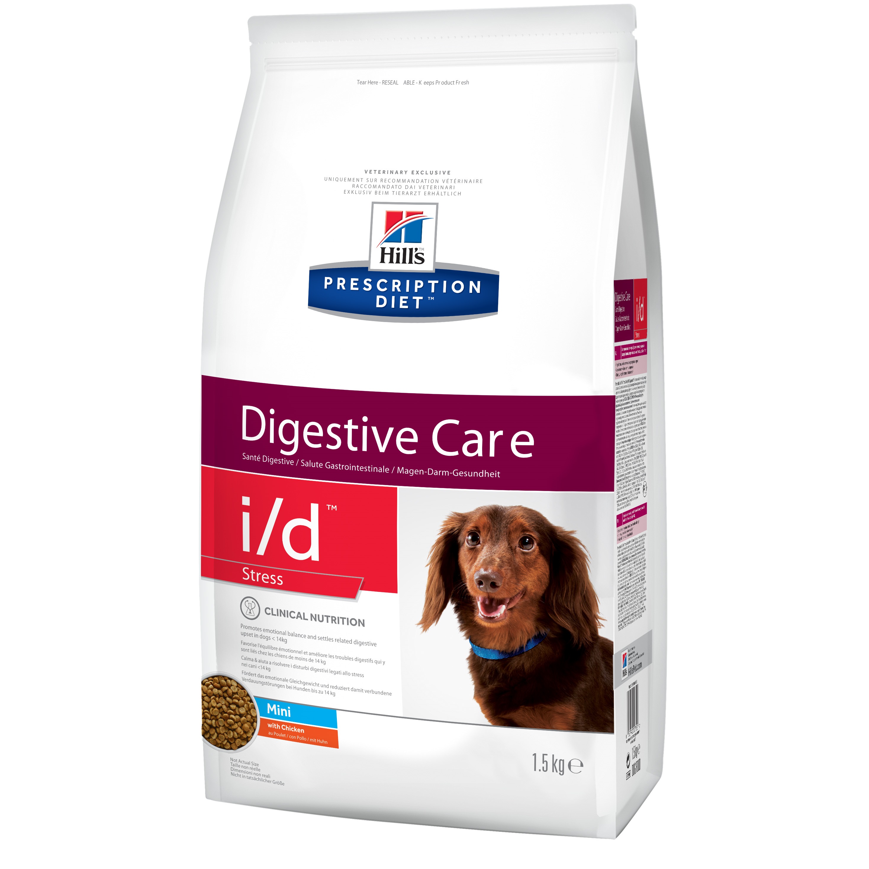 Корм собаки хилс. Hills Digestive Care i/d для собак. Hill's Prescription Diet для собак. Сухой корм для собак Hill's Prescription Diet Digestive Care i/d stress Mini, курица,1,5кг. Хиллс гастроинтестинал для собак мелких пород.