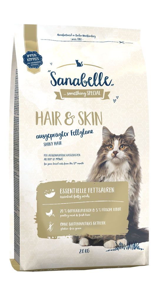 Sanabelle Hair&Skin сухой корм для кошек 2 кг
