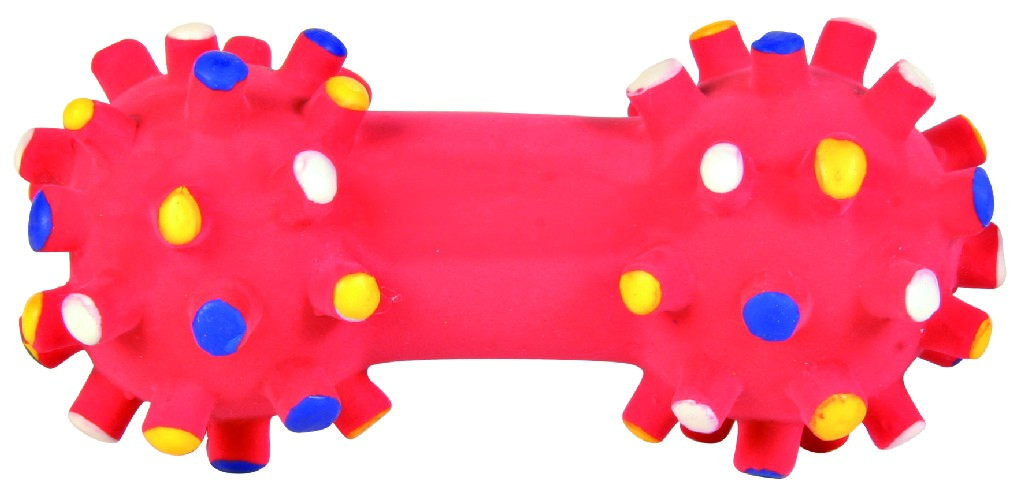 Trixie Игрушка для собак Гантель игольчатая, латекс 10 см