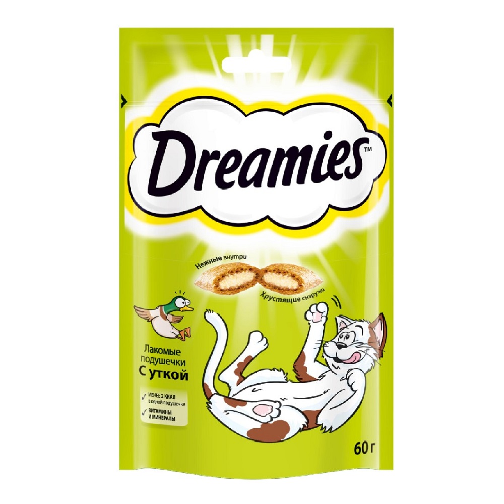 

Dreamies Лакомство для кошек с уткой, 60г