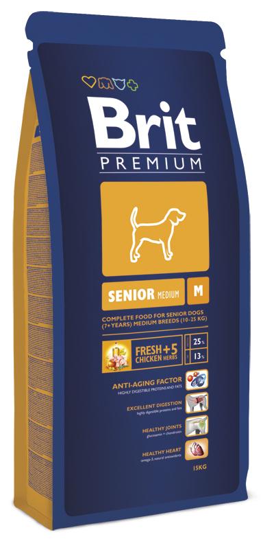 

Brit Premium by Nature Senior S+M для пожилых собак мелких и средних пород, 15 кг