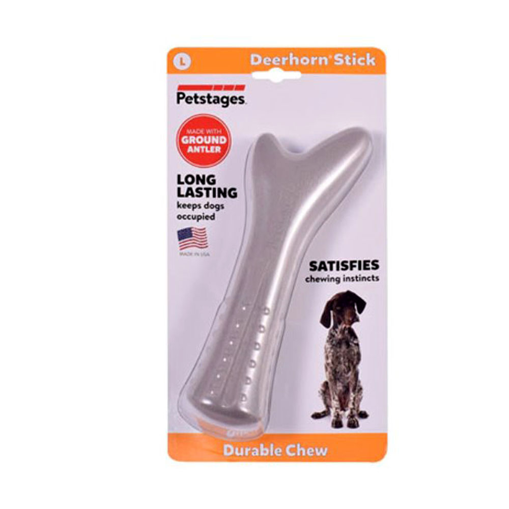 Petstages Deerhorn stick Игрушка для собак с оленьими рогами большая, 20 см