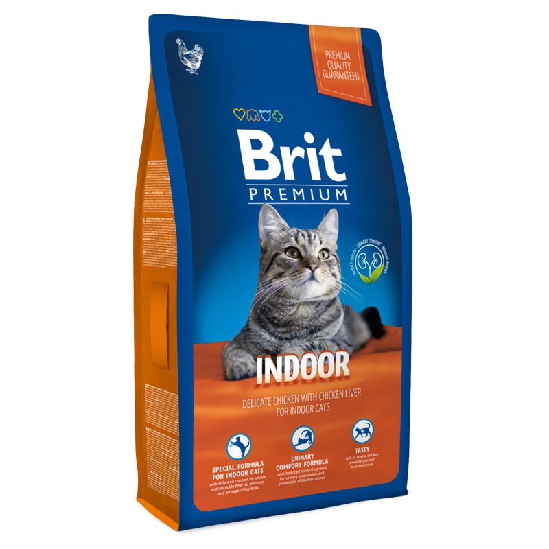 

Brit Premium Cat Indoor курица и печень для кошек, домашнего содержания