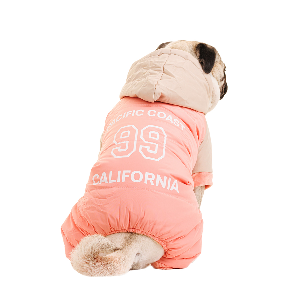 

Petmax Комбинезон с капюшоном для собак M розовый (девочка)