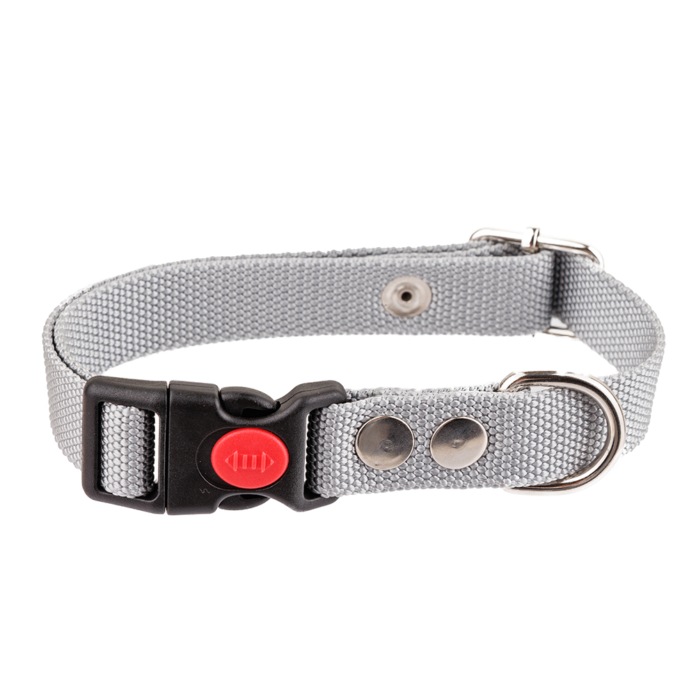 

Rungo Ошейник нейлон XL многоразмерный с фиксатором 25 40-65 см серый