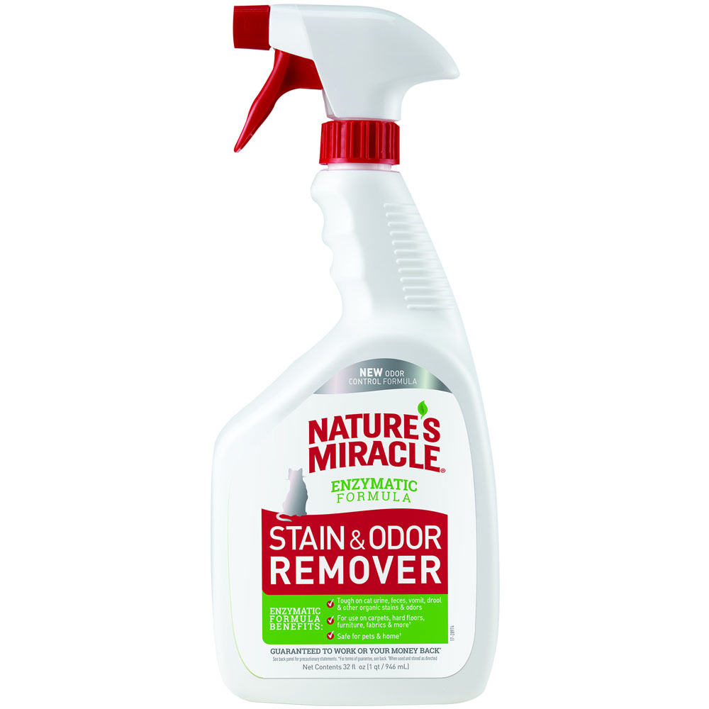 Nature's Miracle NM уничтожитель пятен и запахов от кошек Remover Spray спрей 945 мл